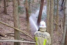 林野火災対応訓練を実施しました